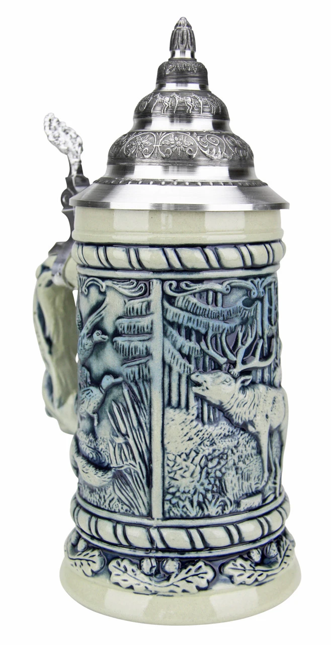 Alpine Wildlife Antique Style Beer Stein Alpine Wildlife Antique Style Beer Stein -German Wine Glass Shop Alpine Wildlife Antique Style Beer Stein K320 2SG LA SM 23789.1548786529