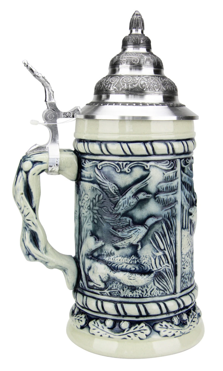 Alpine Wildlife Antique Style Beer Stein Alpine Wildlife Antique Style Beer Stein -German Wine Glass Shop Alpine Wildlife Antique Style Beer Stein K320 2SG LS SM 50599.1548786530