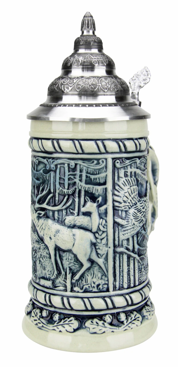 Alpine Wildlife Antique Style Beer Stein Alpine Wildlife Antique Style Beer Stein -German Wine Glass Shop Alpine Wildlife Antique Style Beer Stein K320 2SG RA SM 54532.1548786530