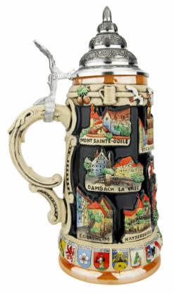Alsace Souvenir Beer Stein -German Wine Glass Shop Alsace Souvenir Beer Stein K309AL LS SM 02074.1649887610