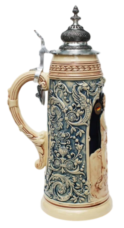 King Limitaet 2012 | Apollo Antique Style Beer Stein -German Wine Glass Shop Apollo Limitat 2012 Beer Stein Cobalt K2042E LS SM 86637.1395849234