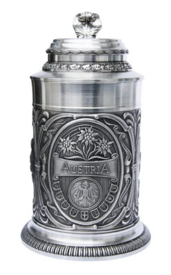 Austria Pewter Beer Stein