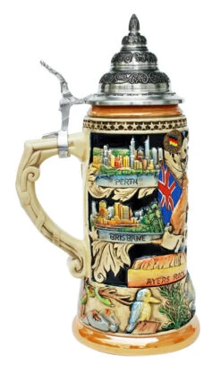 Australia Beer Stein -German Wine Glass Shop Austrialia Beer Stein K313A LS SM 08607.1401226103