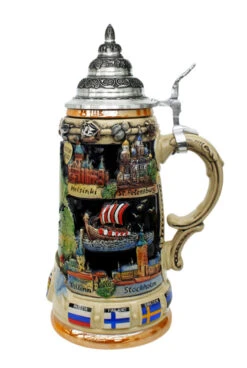 Baltic Sea Panorama Beer Stein -German Wine Glass Shop Baltic Sea City Beer Stein K309B RS SM 34515.1401226305