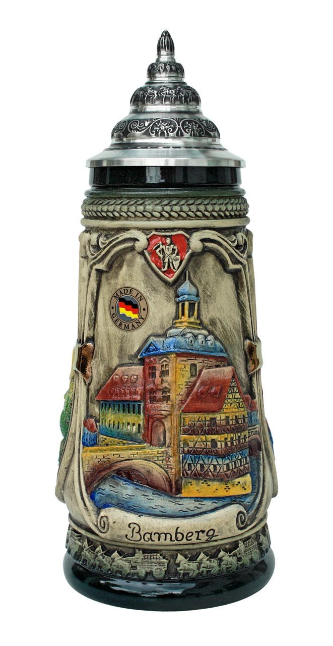 Bamberg City Beer Stein Bamberg City Beer Stein -German Wine Glass Shop Bamberg City Beer Stein K303RUB Fnt SM 89284.1443205743
