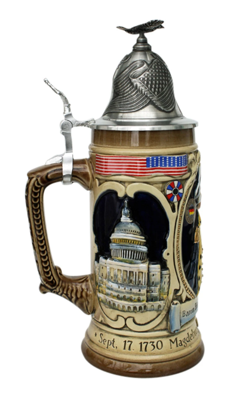 Baron Friedrich von Steuben Beer Stein Baron Friedrich Von Steuben Beer Stein -German Wine Glass Shop Baron Freidrich Von Steuben Beer Stein LS SM 29298.1401226293