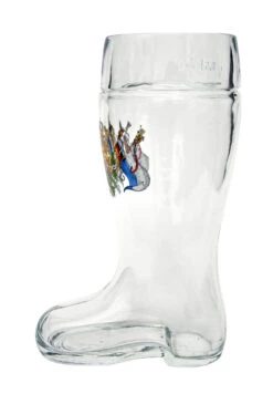 Bavaria Crest Glass Beer Boot 0.5 Liter -German Wine Glass Shop Bavaria Crest Glass Beer Boot 0.5 Liter Side SM 76220.1510242216