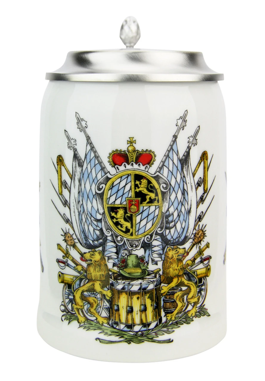 Bavaria Crest Porcelain Beer Stein Zimmermann Bavaria Crest Porcelain Beer Stein -German Wine Glass Shop Bavaria Crest Porcelain Beer Stein Z9982 FNT SM 80539.1605826914