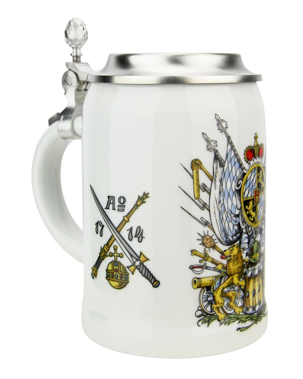 Bavaria Crest Porcelain Beer Stein Zimmermann Bavaria Crest Porcelain Beer Stein -German Wine Glass Shop Bavaria Crest Porcelain Beer Stein Z9982 LA SM 36419.1605827565