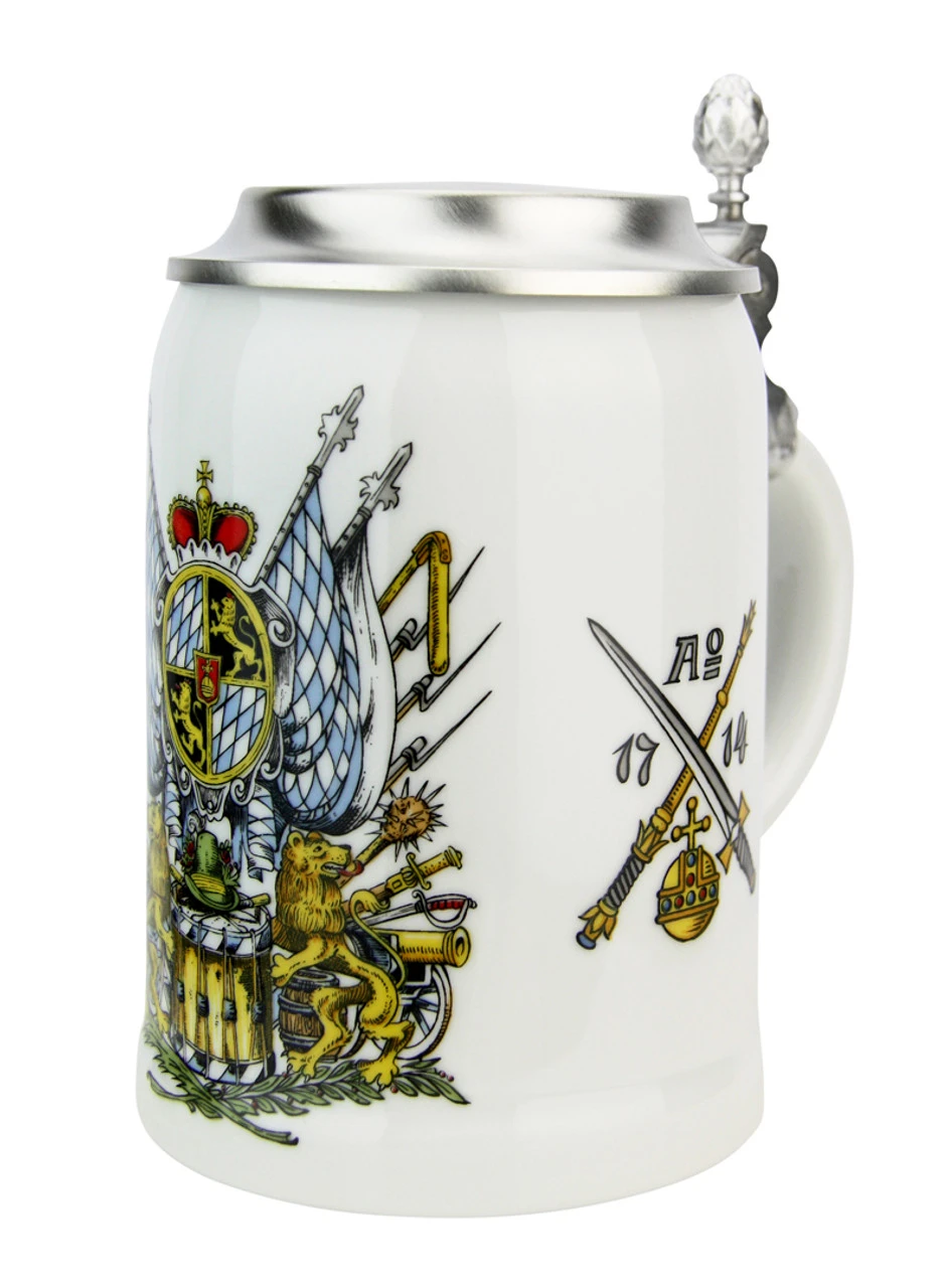 Bavaria Crest Porcelain Beer Stein Zimmermann Bavaria Crest Porcelain Beer Stein -German Wine Glass Shop Bavaria Crest Porcelain Beer Stein Z9982 RA SM 02016.1605826911
