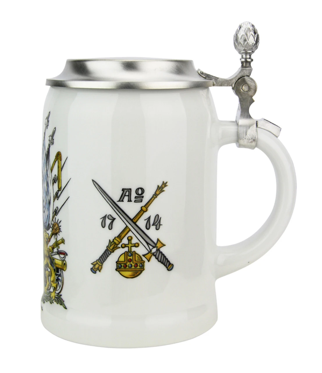 Bavaria Crest Porcelain Beer Stein Zimmermann Bavaria Crest Porcelain Beer Stein -German Wine Glass Shop Bavaria Crest Porcelain Beer Stein Z9982 RS SM 28078.1605826919