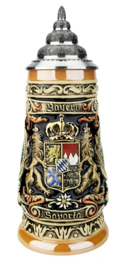 Bavaria Oberammergau German Beer Stein -German Wine Glass Shop Bavaria Oberammergau German Beer Stein K1001 FNT SM 12589.1585841246