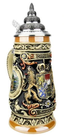 Bavaria Oberammergau German Beer Stein -German Wine Glass Shop Bavaria Oberammergau German Beer Stein K1001 LA SM 64347.1585841663