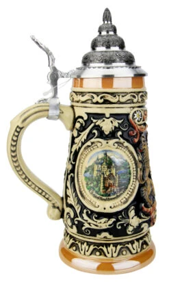 Bavaria Oberammergau German Beer Stein -German Wine Glass Shop Bavaria Oberammergau German Beer Stein K1001 LS SM 24698.1585841658