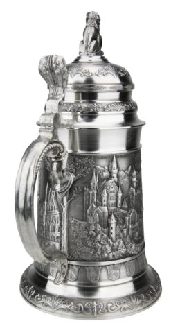 Bavaria Pewter Beer Stein -German Wine Glass Shop Bavaria Pewter Beer Stein AS60192 Back SM 33062.1511053589