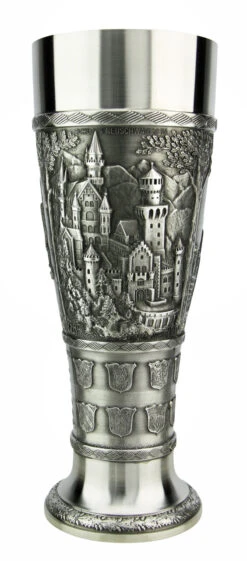 Bavaria Pewter Wheat Beer Tulip -German Wine Glass Shop Bavaria Pewter Wheat Beer Tulip AS60205 Side 2 SM 96041.1605828304