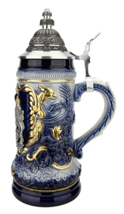 Bavaria Royal Lion Crest Beer Stein -German Wine Glass Shop Bavaria Royal Lion Crest Beer Stein ZB14232169 RS SM 79202.1618258195