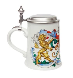 Zimmermann Bavaria Shield And Lion Porcelain Beer Stein -German Wine Glass Shop Bavaria Shield and Lion Porcelain Beer Stein Z9422 LS SM 82430.1432143727