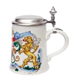 Zimmermann Bavaria Shield And Lion Porcelain Beer Stein
