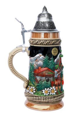 Bavarian Traditions Beer Stein -German Wine Glass Shop BavarianTraditions Beer Stein KT1720BZ LS SM 79740.1401298892