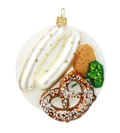 Bavarian Breakfast Glass Christmas Ornament -German Wine Glass Shop Bavarian Breakfast Glass Christmas Ornament GSA2764 FNT SM 52069.1612904221
