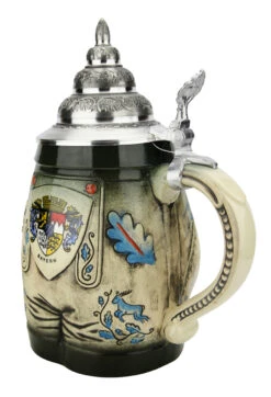 Bavarian Lederhosen 3D Beer Stein -German Wine Glass Shop Bavarian Lederhosen 3D Beer Stein K280 RA SM 99176.1618434564