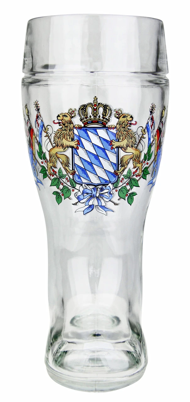 Bavarian Lion Crest Glass Beer Boot 1 Liter Bavarian Lion Crest Glass Beer Boot 1 Liter -German Wine Glass Shop Bavarian Lion Crest Glass Beer Boot 1 Liter Bayern GS2810BC FNT SM 42200.1695577640
