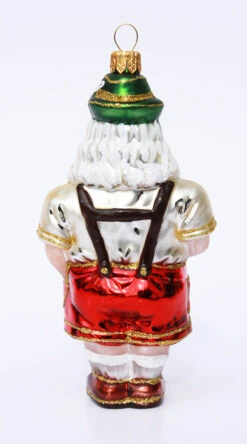 Bavarian Oktoberfest Santa Christmas Ornament -German Wine Glass Shop Bavarian Oktoberfest Santa Ornament PPEW547 Back SM 27846.1508949615