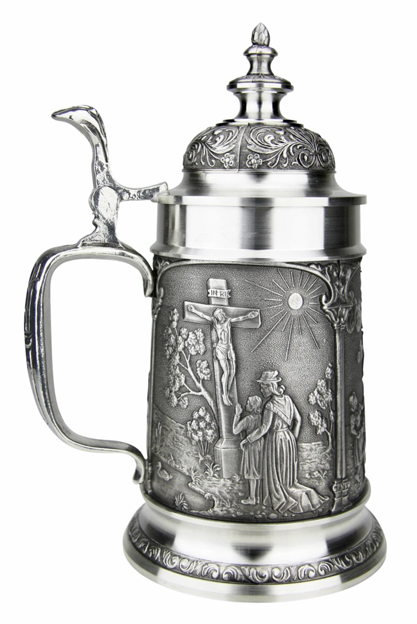 Bavarian Village Maypole Pewter Beer Stein Bavarian Village Maypole Pewter Beer Stein -German Wine Glass Shop Bavarian Village Maypole Pewter Beer Stein DN8545SDZ LS SM 11143.1541621537