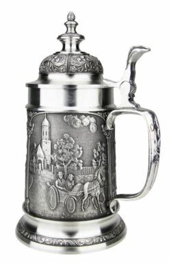 Bavarian Village Maypole Pewter Beer Stein 3 Bavarian Village Maypole Pewter Beer Stein -German Wine Glass Shop Bavarian Village Maypole Pewter Beer Stein DN8545SDZ RS SM 64008.1541621537