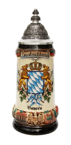 Bayern Flags Coat Of Arms Deutschland Beer Stein