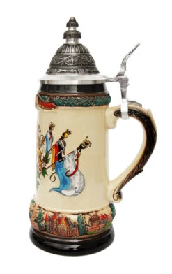 Bayern Flags Coat Of Arms Deutschland Beer Stein -German Wine Glass Shop Bayern Coat of Arms Deutschland German Beer Stein ZB1413906BF RS SM 49015.1634908610