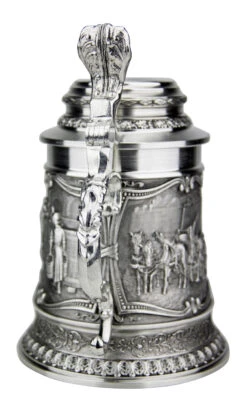 Beer Brewers Pewter Beer Stein -German Wine Glass Shop Beer Brewers Pewter Beer Stein AS10346 Back SM 15098.1511122344