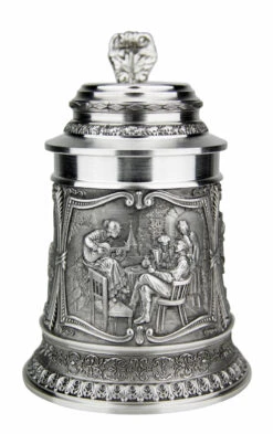 Beer Brewers Pewter Beer Stein -German Wine Glass Shop Beer Brewers Pewter Beer Stein AS10346 FNT SM 54403.1511122343