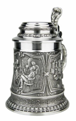 Beer Brewers Pewter Beer Stein -German Wine Glass Shop Beer Brewers Pewter Beer Stein AS10346 RA SM 14215.1511122344