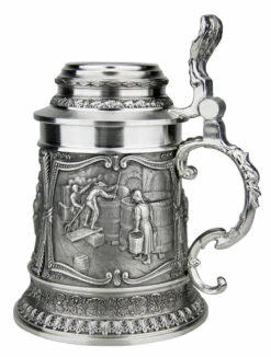 Beer Brewers Pewter Beer Stein -German Wine Glass Shop Beer Brewers Pewter Beer Stein AS10346 RS SM 57149.1511122344