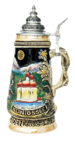 Berchtesgaden Souvenir Beer Stein -German Wine Glass Shop Berchtesgaden Souviner Beer Stein K3562 RS SM 71896.1401299234