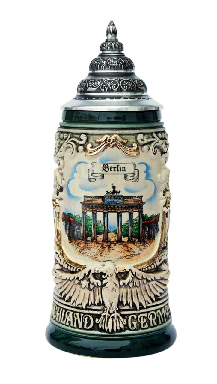 Berlin City Skyline Beer Stein 0.4 Liter Berlin City Skyline Beer Stein 0.4 Liter -German Wine Glass Shop Berlin Beer Stein K430RUB FNT SM 11455.1401299695