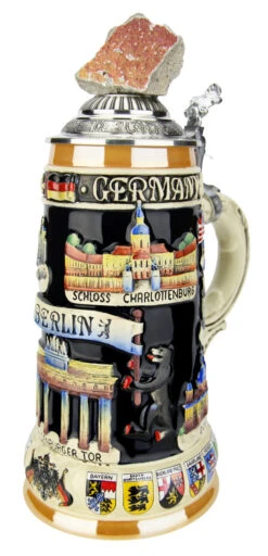 Berlin Wall Beer Stein -German Wine Glass Shop Berlin Wall Beer Stein K309BW RA SM 83421.1594189086