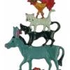 Bremen Town Musicians German Christmas Pewter Ornament