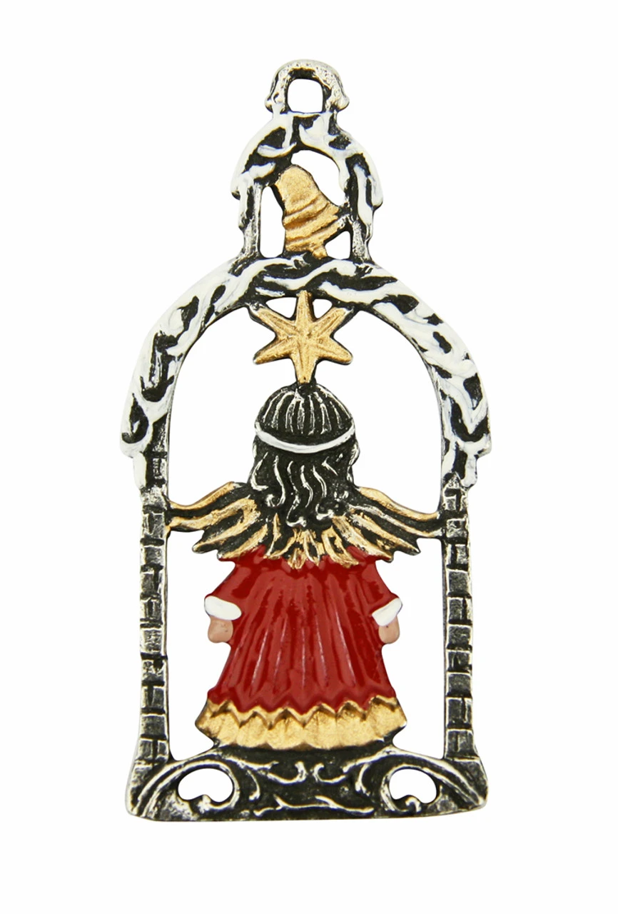 Chapel Angel German Pewter Christmas Ornament Chapel Angel German Pewter Christmas Ornament -German Wine Glass Shop Chapel Angel German Pewter Christmas Ornament KN1305708C Back SM 91070.1635861875