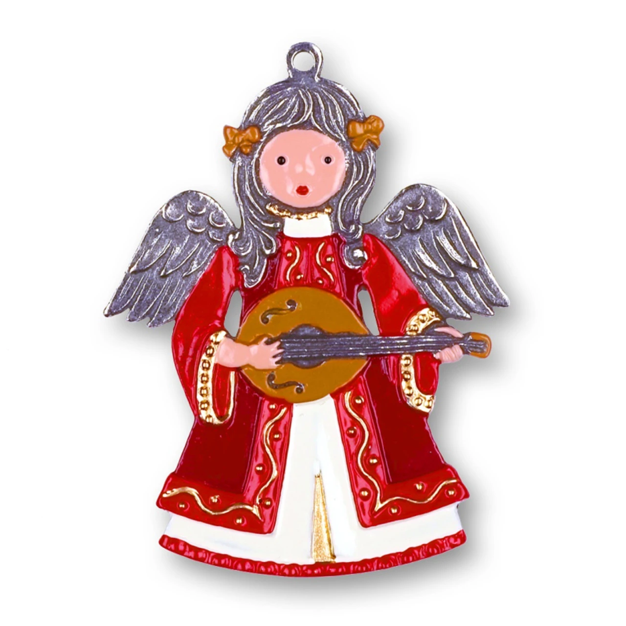 Christmas Angel with Guitar German Pewter Christmas Ornament Christmas Angel With Guitar German Pewter Christmas Ornament -German Wine Glass Shop Christmas Angel with Guitar German Pewter Christmas Ornament KN1305198 57808.1667597278