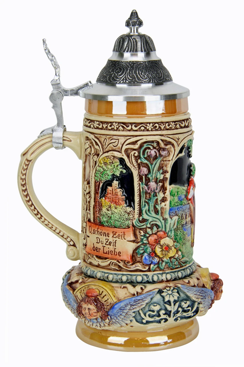 Classic Lovers Wedding Beer Stein Full Color -German Wine Glass Shop Classic Lovers Wedding Beer Stein Full Color KT103BZ LS SM 47401.1553541991