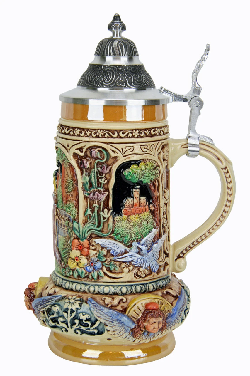 Classic Lovers Wedding Beer Stein Full Color -German Wine Glass Shop Classic Lovers Wedding Beer Stein Full Color KT103BZ RS SM 81253.1553542185