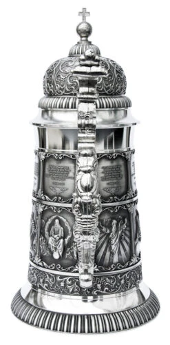 Creation Pewter Beer Stein -German Wine Glass Shop Creation Pewter Beer Stein AS60318 Back SM 68382.1398608927