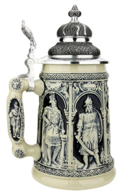Crusaders Beer Stein | Cobalt -German Wine Glass Shop Crusaders Beer Stein Cobalt KT1338EZ LS SM 07941.1633472772