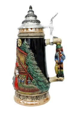 Cuckoo Clock Peddler Beer Stein -German Wine Glass Shop Cuckoo Clock Peddler Beer Stein K305U RS SM 03918.1401390609