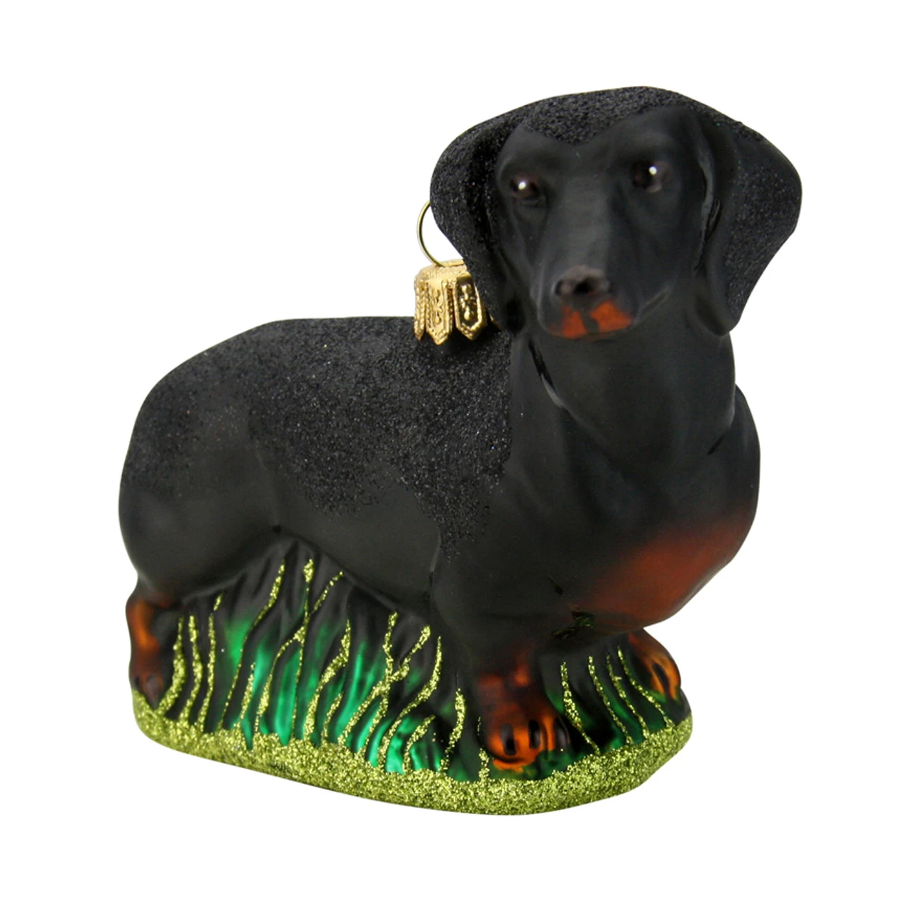 Dachshund Dog Glass Christmas Ornament Dachshund Dog Glass Christmas Ornament -German Wine Glass Shop Dachshund Dog Glass Christmas Ornament GSA1462BK FNT SM 18079.1612824753