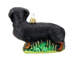 Dachshund Dog Glass Christmas Ornament 2 Dachshund Dog Glass Christmas Ornament -German Wine Glass Shop Dachshund Dog Glass Christmas Ornament GSA1462BK Side 1 SM 53032.1612824753