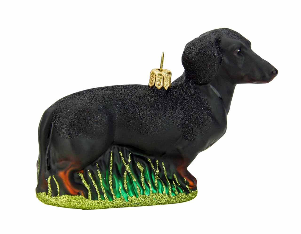 Dachshund Dog Glass Christmas Ornament Dachshund Dog Glass Christmas Ornament -German Wine Glass Shop Dachshund Dog Glass Christmas Ornament GSA1462BK Side 2 SM 13629.1612826578